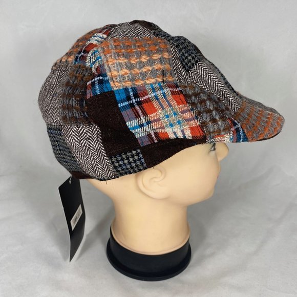 HEADERS  Flat Cap Classic Patchwork Pattern NWT - Picture 3 of 8